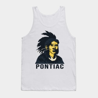 Pontiac Native American Vector Shirt Design Tank Top